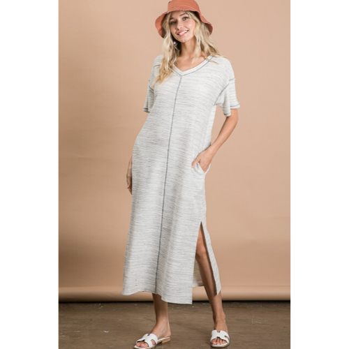 Aspen Jersey Stitch Dress - Anything Mama Co.