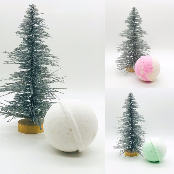 Mini Tinsel Shea & Coconut Oil Bath Bomb 3.5 oz. - Anything Mama Co.