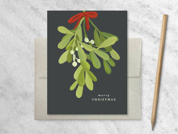 Mistletoe Boxed Cards S/8