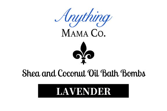 5oz. Lavender Shea & Coconut Oil Bath Bomb - Anything Mama Co.