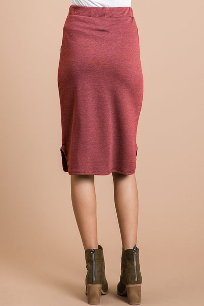 Everywhere Skirt Marsala - Anything Mama Co.