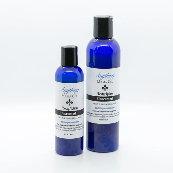 Shea Butter and Botanical Oil Body Lotion Unscented - Anything Mama Co.