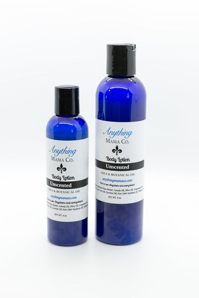 Shea Butter and Botanical Oil Body Lotion Unscented - Anything Mama Co.