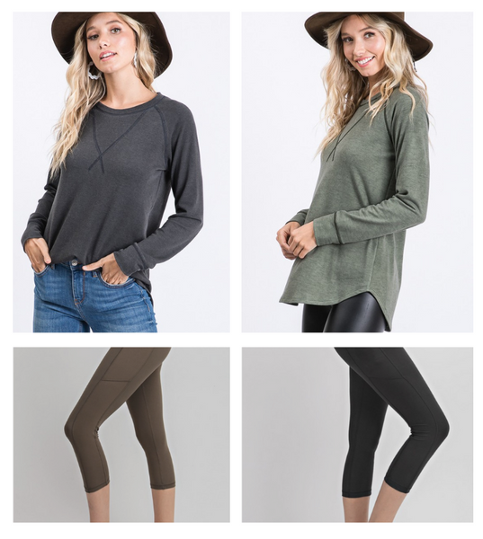 Ultra Soft 3/4 Length Leggings - Anything Mama Co.