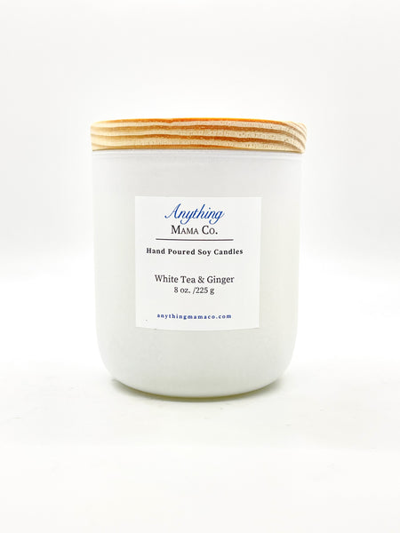 White Tea & Ginger Candle - Anything Mama Co.