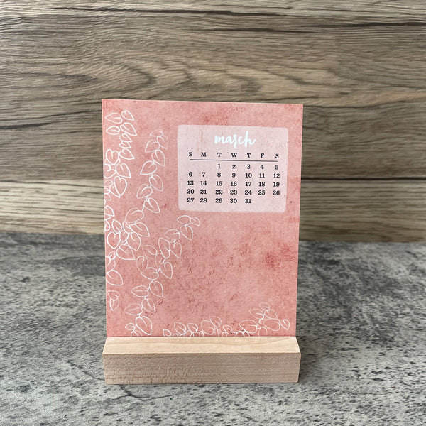 Flora Desk Calendar 2022