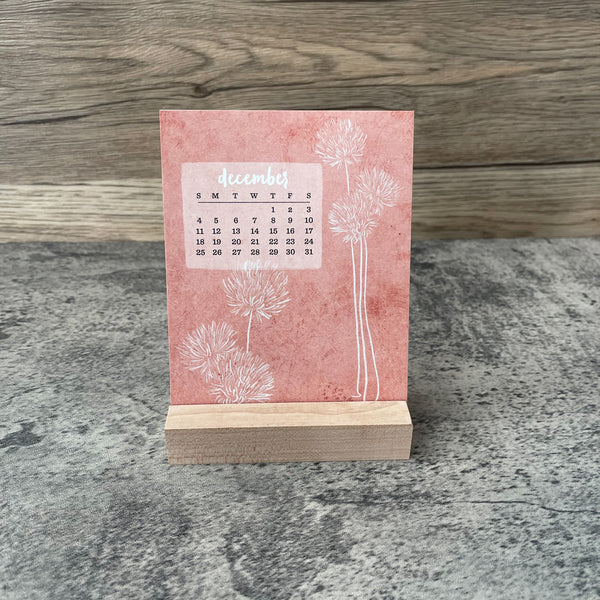 Flora Desk Calendar 2022