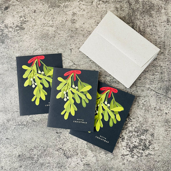 Mistletoe Boxed Cards S/8