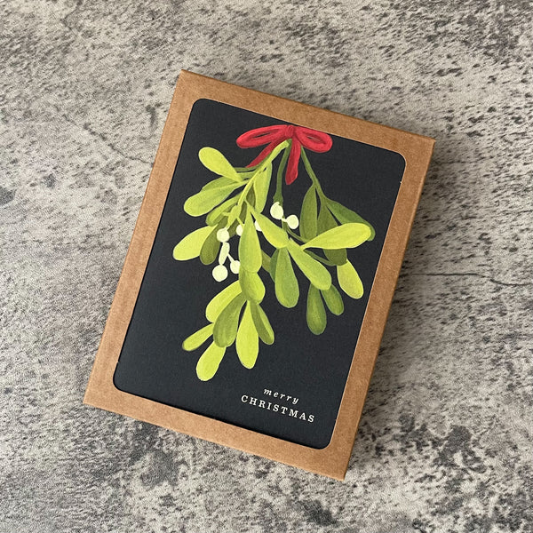 Mistletoe Boxed Cards S/8