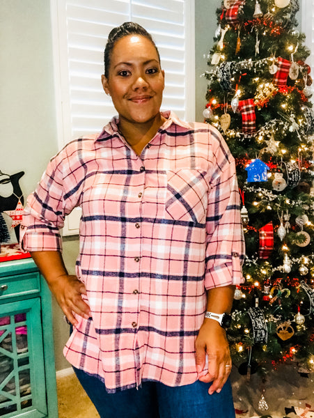 Pink in Plaid - Anything Mama Co.