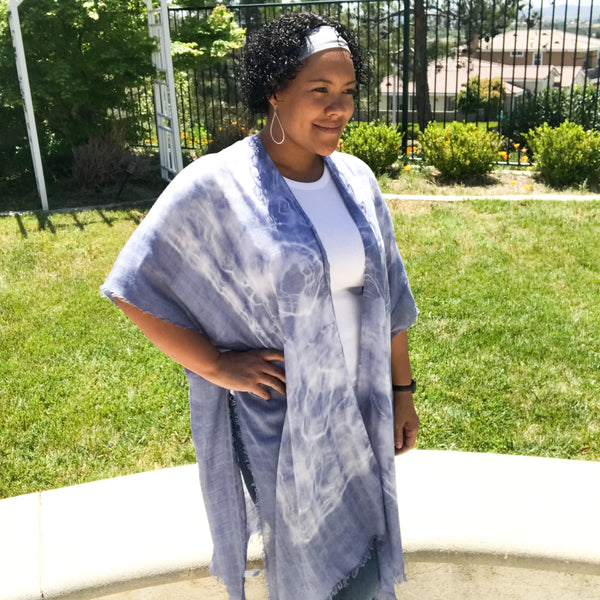 Chambray All Day Kimono - Anything Mama Co.