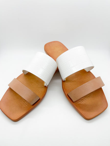 Kimberly Two-Tone Slide - Anything Mama Co.