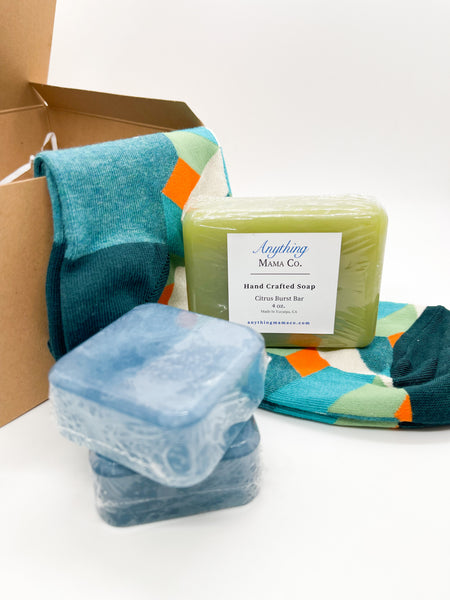 Dad Box: Soap, Socks, & A Shave - Anything Mama Co.