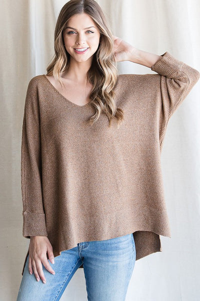 Oh So Good V-Neck Sweater - Anything Mama Co.