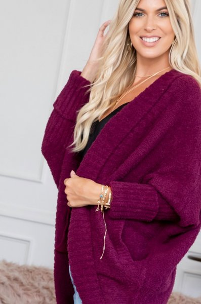 Cozy Knit Open Front Sweater (2 colors) - Anything Mama Co.