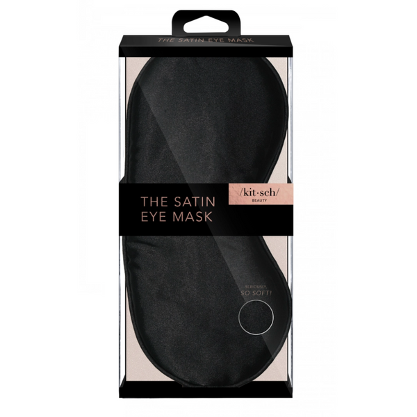 Satin Sleep Mask- Black - Anything Mama Co.