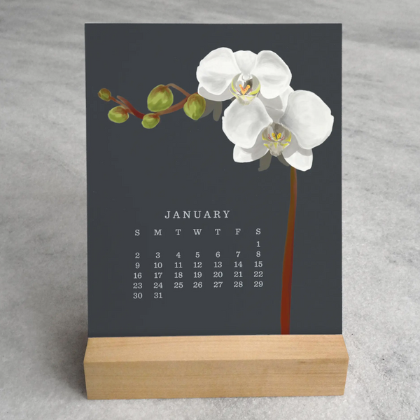 Orchid Desk Calendar 2022