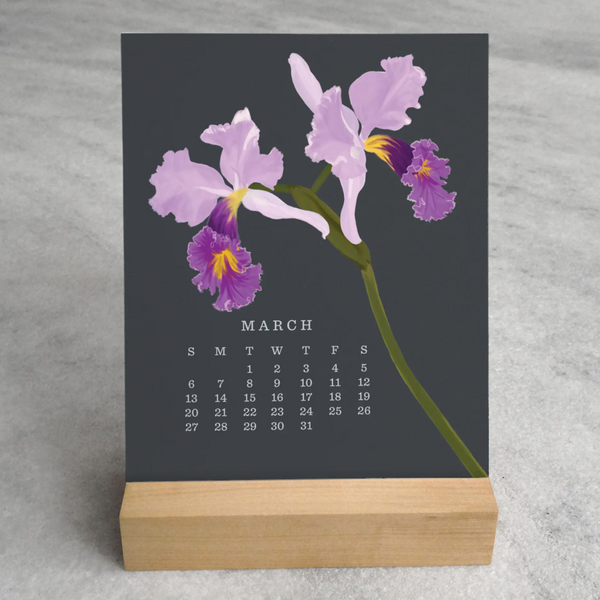 Orchid Desk Calendar 2022