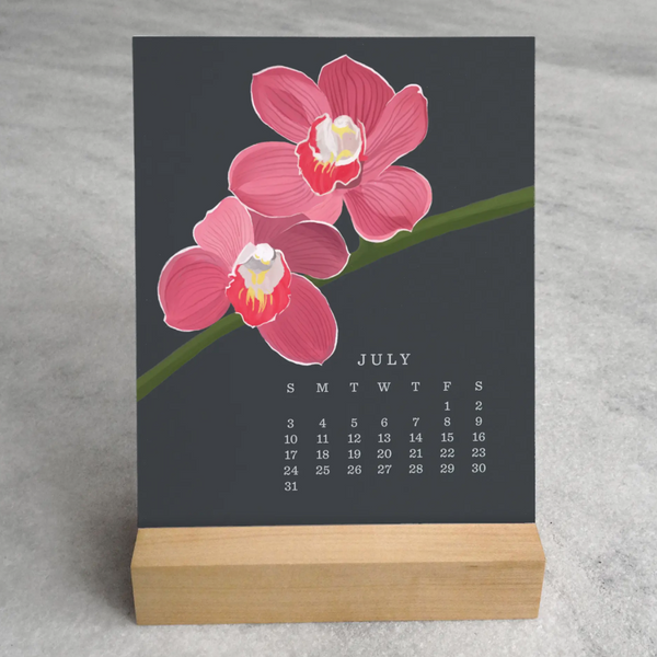Orchid Desk Calendar 2022