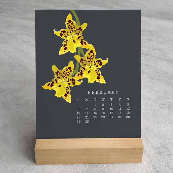 Orchid Desk Calendar 2022