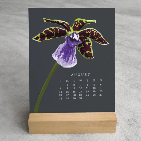 Orchid Desk Calendar 2022