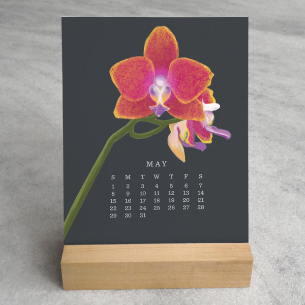 Orchid Desk Calendar 2022