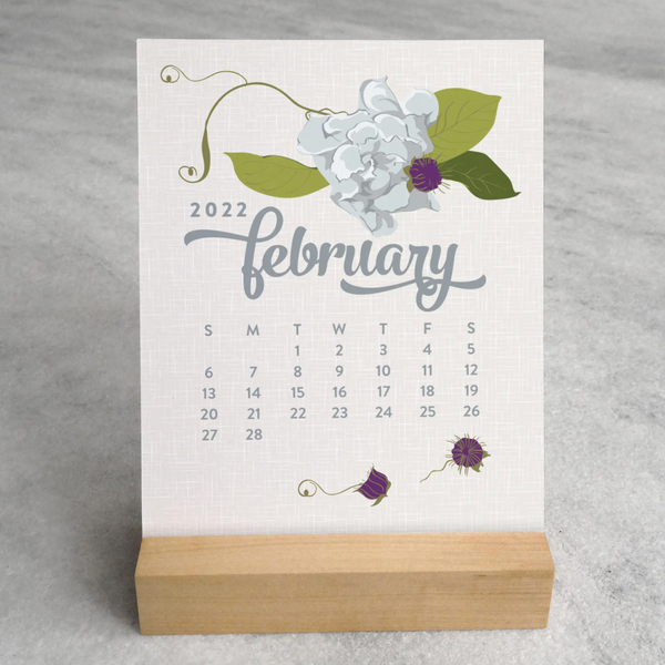 Wildflower Desk Calendar 2022