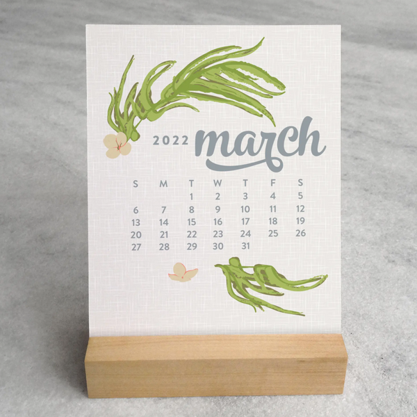 Wildflower Desk Calendar 2022