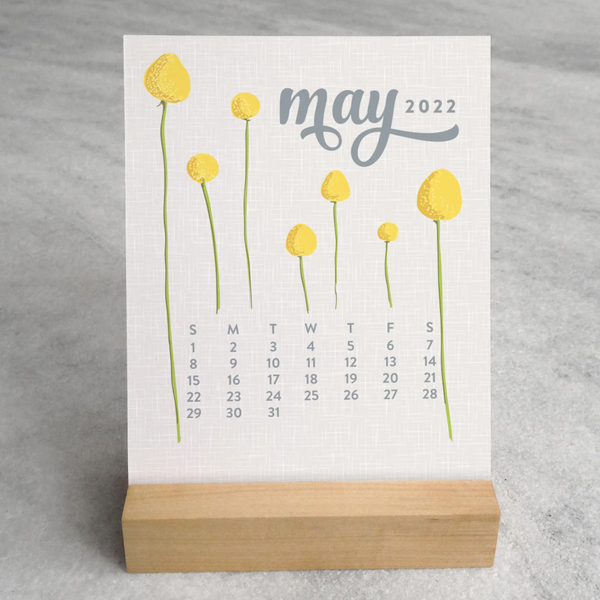 Wildflower Desk Calendar 2022