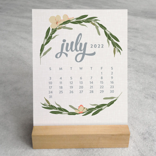 Wildflower Desk Calendar 2022