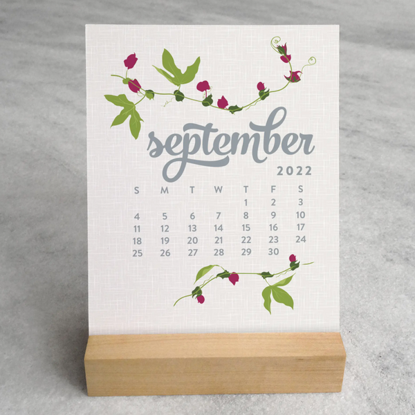 Wildflower Desk Calendar 2022