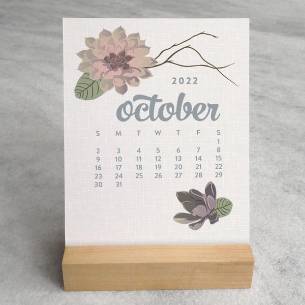 Wildflower Desk Calendar 2022