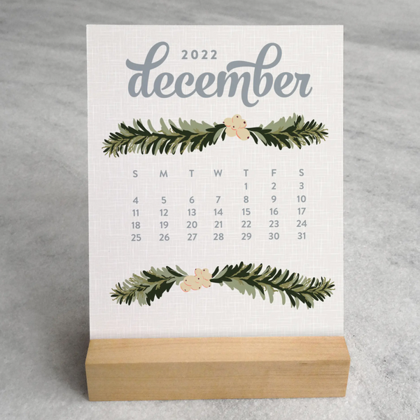 Wildflower Desk Calendar 2022