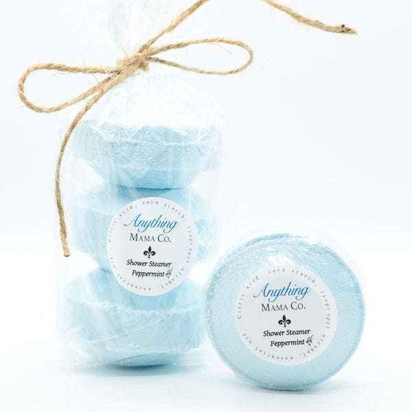 Peppermint Shower Steamer 3 oz. (each) - Anything Mama Co.
