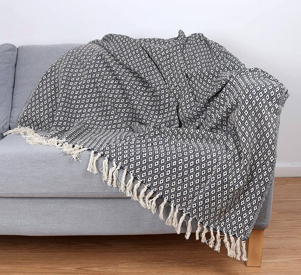 Patterned Cotton Throw Blanket - 50 x 70 - Style Options - Anything Mama Co.