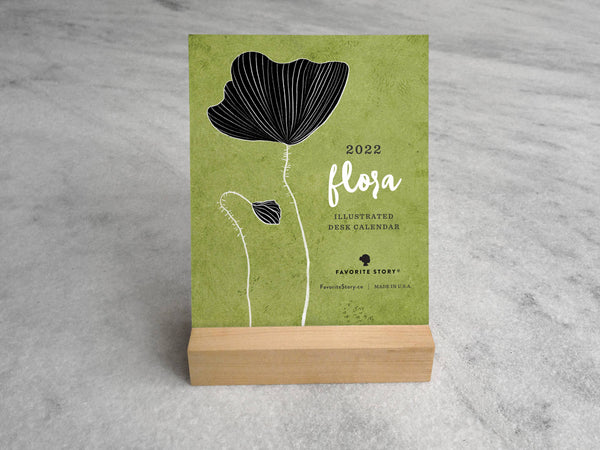 Flora Desk Calendar 2022